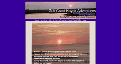 Desktop Screenshot of gulfcoastkayakadventures.com