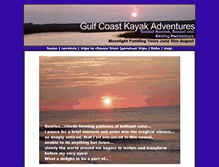 Tablet Screenshot of gulfcoastkayakadventures.com